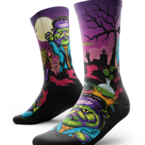 Purrkenstein Athletic Crew Socks